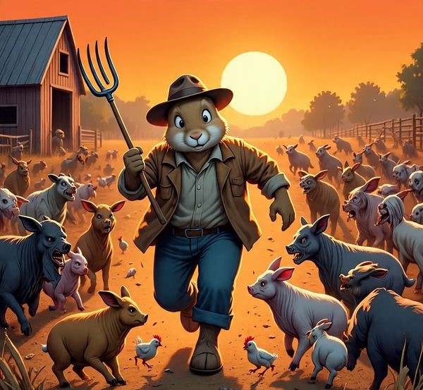 Daddy Rabbit : Zombie invasion in the farm